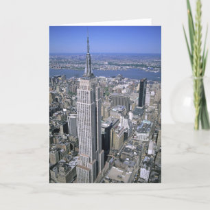 Aerial view of the Empire State Building and Card