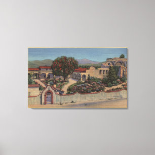 Aerial View of the Entire Mission Canvas Print