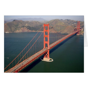 Aerial view of the Golden Gate Bridge in the 2