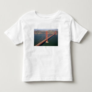 Aerial view of the Golden Gate Bridge in the 2 Toddler T-Shirt