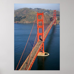 Aerial view of the Golden Gate Bridge in the Poster