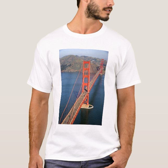 Aerial view of the Golden Gate Bridge in the T-Shirt (Front)