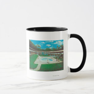 Aerial View of the Golden Tee Resort Pool Mug