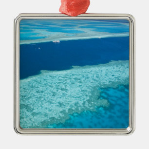 Aerial view of The Great Barrier Reef by the Metal Tree Decoration