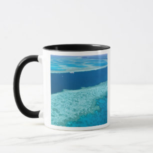 Aerial view of The Great Barrier Reef by the Mug
