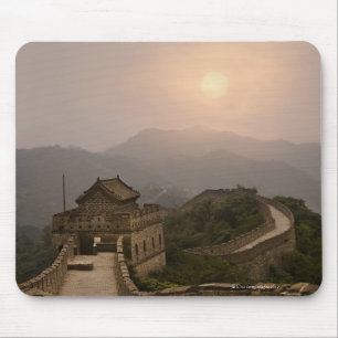 Aerial view of the Great Wall of China Mouse Mat