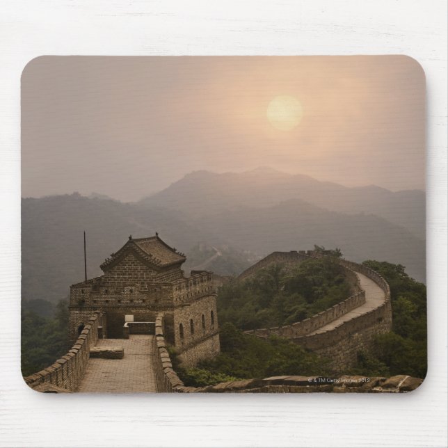 Aerial view of the Great Wall of China Mouse Mat (Front)