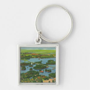 Aerial View of the International Bridge Key Ring