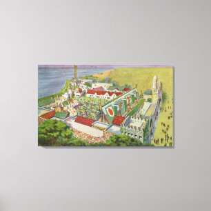 Aerial View of the Irish Village Canvas Print