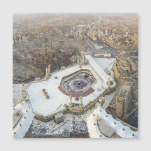 Aerial View of the Kaaba, Masjid al-Haram & Mecca