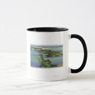 Aerial View of the Lake, NY and VT Split Mug