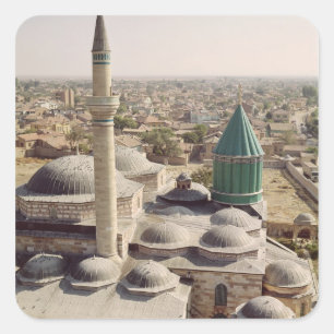 Aerial view of the Mevlana Tekke Square Sticker