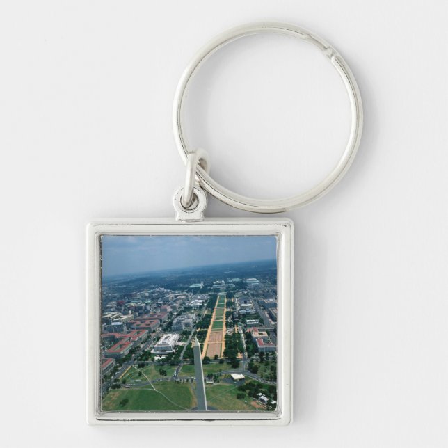 Aerial view of the National Mall Key Ring (Front)