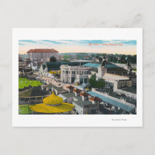Aerial View of the PikeLong Beach, CA Postcard