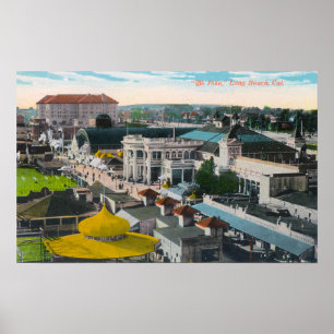 Aerial View of the PikeLong Beach, CA Poster