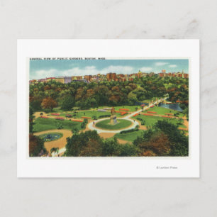 Aerial View of the Public Gardens # 2 Postcard