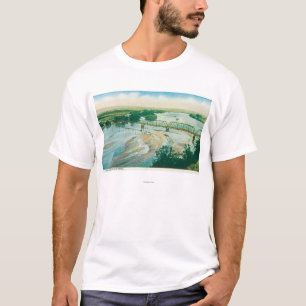 Aerial View of the River and Bridge T-Shirt