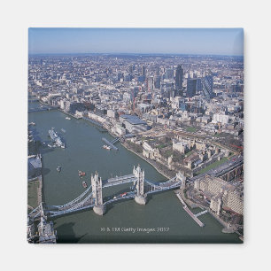 Aerial View of the River Thames Magnet