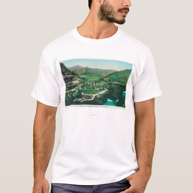 Aerial View of the SpringsLava Hot Springs, ID T-Shirt (Front)