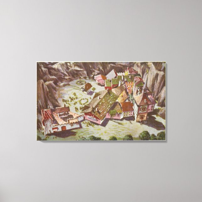 Aerial View of the Swiss Village Canvas Print (Front)
