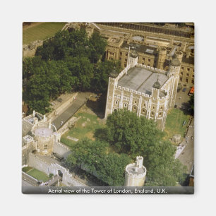 Aerial view of the Tower of London, England, U.K. Magnet