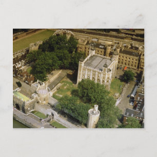 Aerial view of the Tower of London, England, U.K. Postcard
