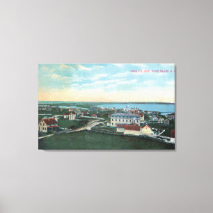 Aerial View of the Town 4 Canvas Print