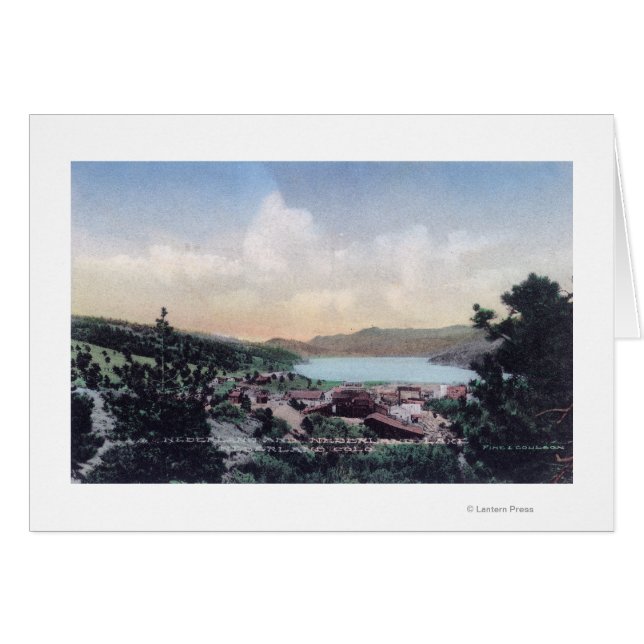 Aerial View of the Town and Nederland Lake (Front Horizontal)