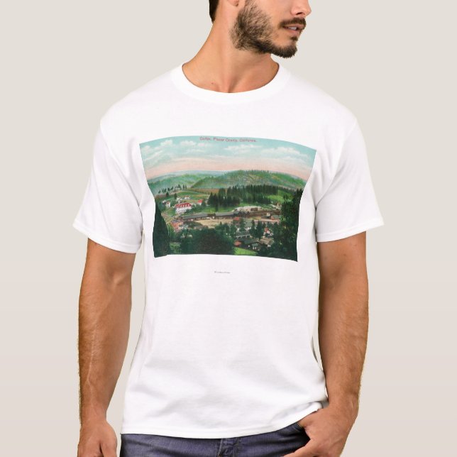Aerial View of the TownColfax, CA T-Shirt (Front)