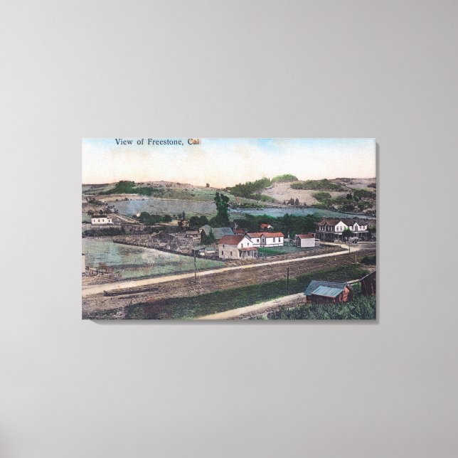 Aerial View of the TownFreestone, CA Canvas Print (Front)