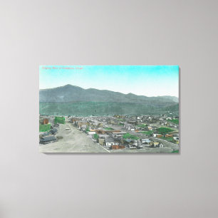 Aerial View of the TownHuntington, OR Canvas Print