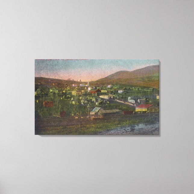 Aerial View of the TownJuliaetta, ID Canvas Print (Front)