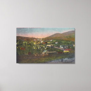Aerial View of the TownJuliaetta, ID Canvas Print