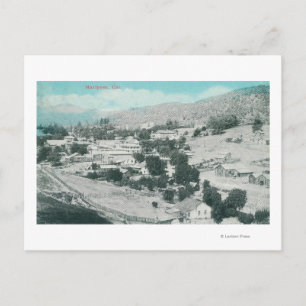 Aerial View of the TownMariposa, CA Postcard
