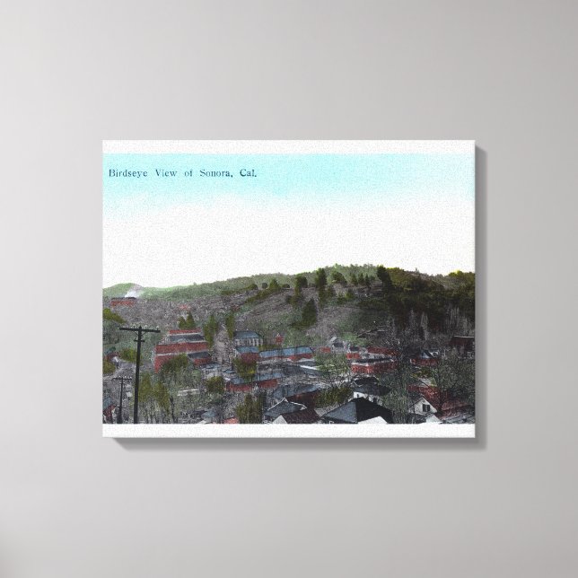 Aerial View of the TownSonora, CA Canvas Print (Front)