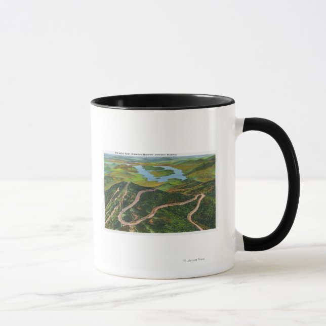 Aerial View of the Whiteface Mt Memorial Hwy Mug (Right)