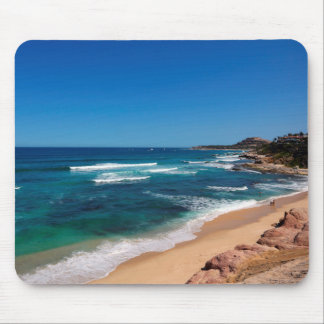 Aerial View Of Tourists Walking On Tropical Beach Mouse Mat