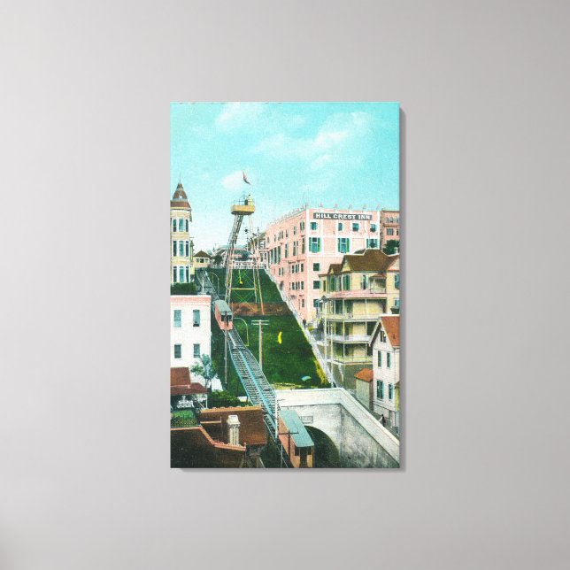 Aerial View of  Trolley Canvas Print (Front)