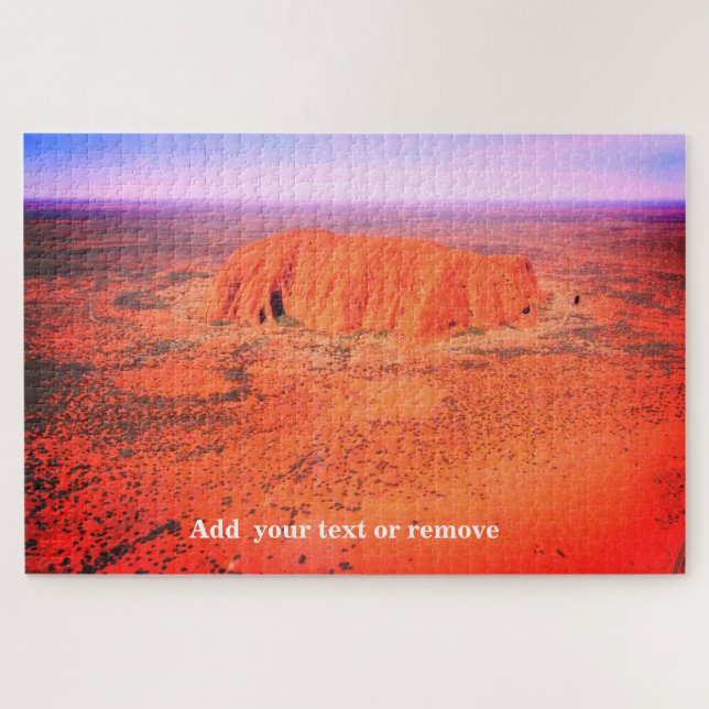 Aerial view of Uluru, or Ayers Rock, Australia, Jigsaw Puzzle (Horizontal)