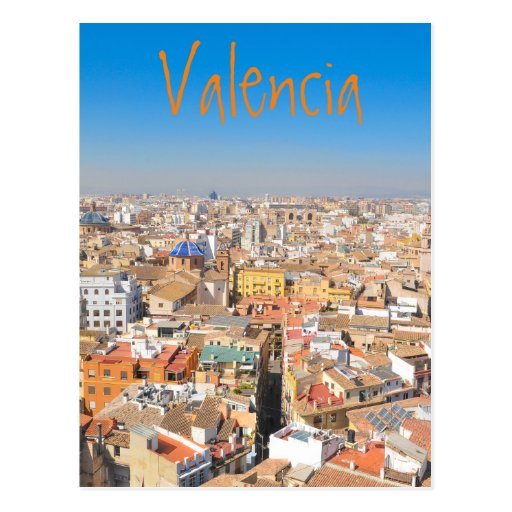Image of Aerial view of Valencia, Spain Postcard
