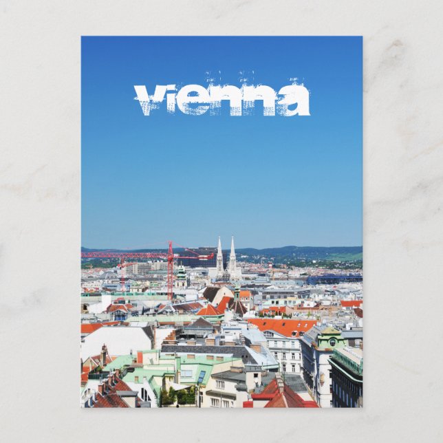 Aerial view of Vienna, Austria Postcard (Front)