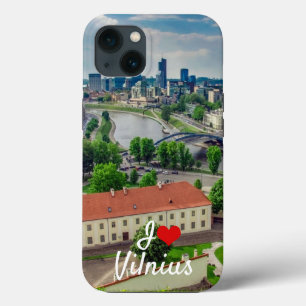 Aerial view of Vilnius, Lithuania iPhone 13 Case