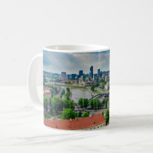 Aerial view of Vilnius, Lithuania Coffee Mug