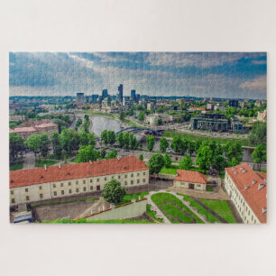 Aerial view of Vilnius, Lithuania Jigsaw Puzzle