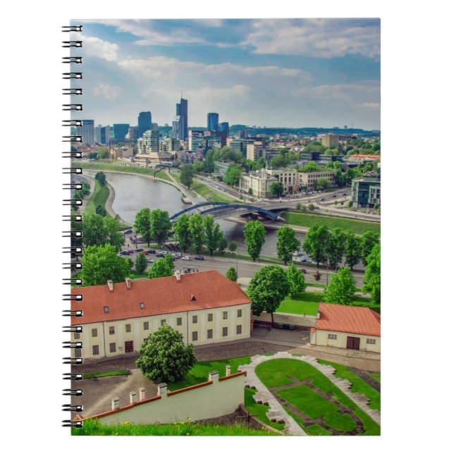 Aerial view of Vilnius, Lithuania Notebook (Front)