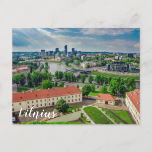 Aerial view of Vilnius, Lithuania Postcard