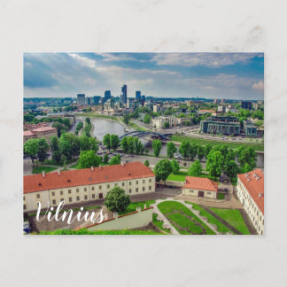 Aerial view of Vilnius, Lithuania Postcard