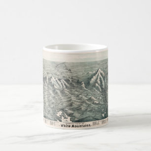 Aerial View of White Mountains, New Hampshire 1890 Coffee Mug