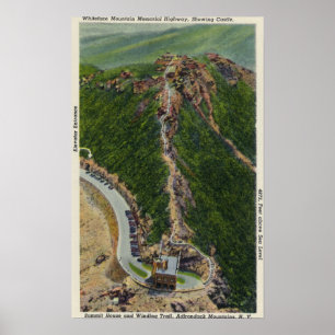 Aerial View of Winding Trail, Castle, Summit Poster