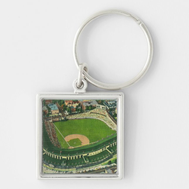 Aerial View of Wrigley Field # 2Chicago, IL Key Ring (Front)